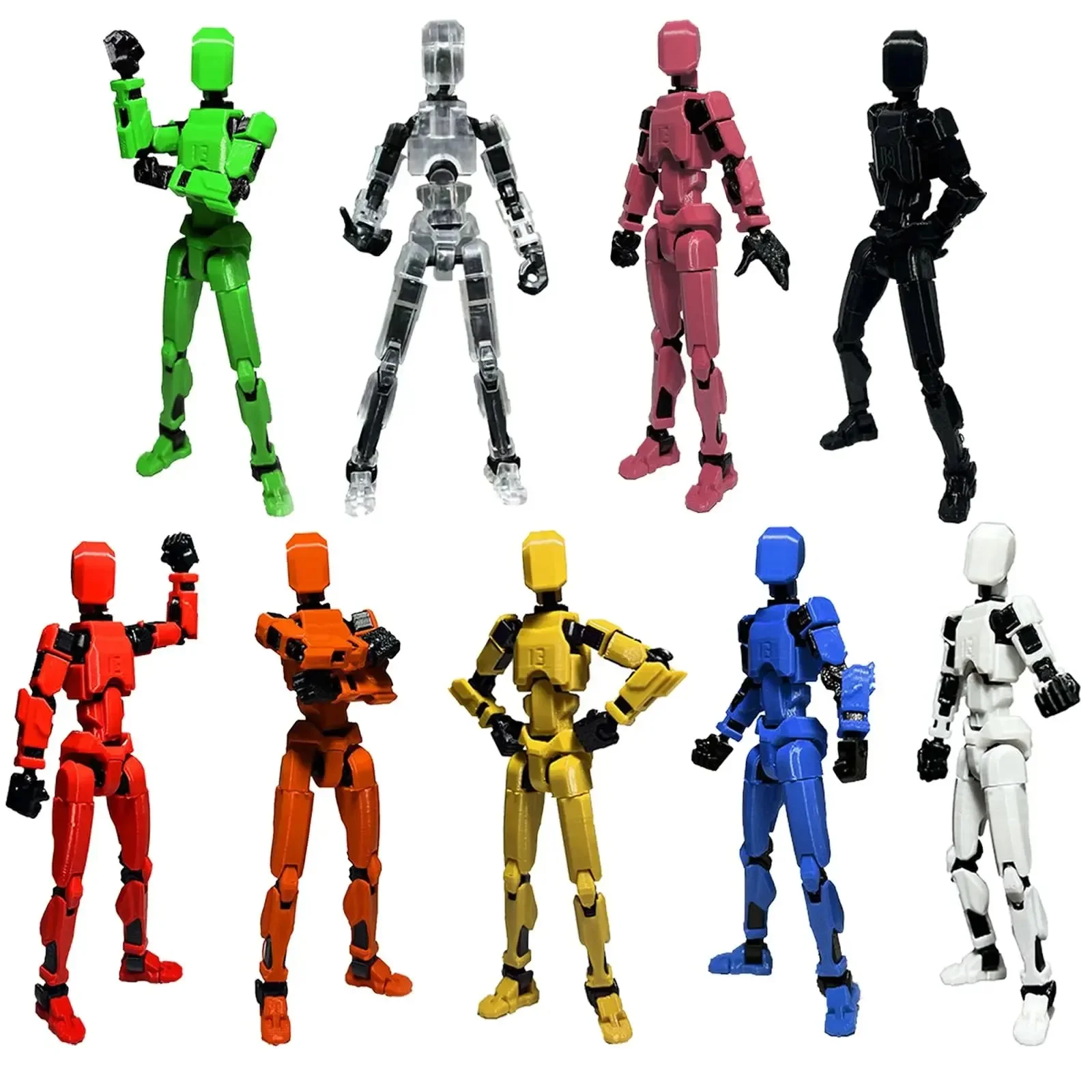 Magnetic 3D-Printed Articulated Action Figure with Multi-Jointed Design